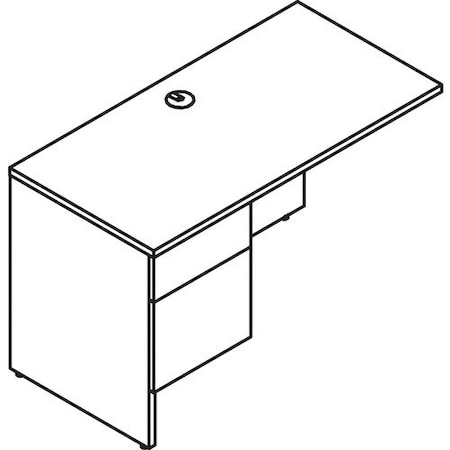 Groupe Lacasse Return, Left Exec, Linear Handle, B/F, 48inx24inx29in, Niagara LAS4LF2448RA